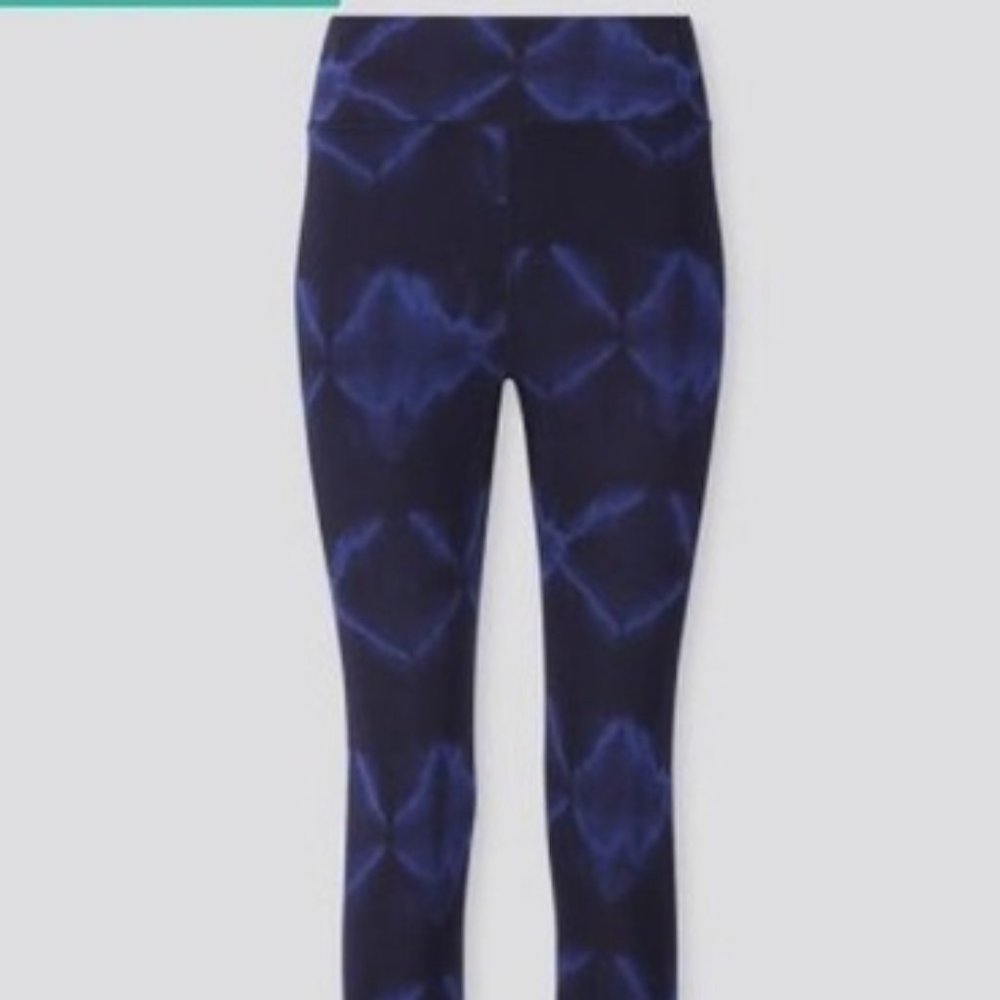 Uniqlo Airism Soft Tie Dye Crop Capri Leggings